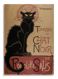 An example of poster in the art nouveau style, which was famous for their poster designs