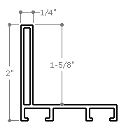 This metal canvas floater picture frame has a smooth, Semi-gloss white finish and flat, narrow (.25 ") face. 

Ideal for medium to large size artwork on thick (1-5/8 " deep) stretcher bars.  Border gallery wrapped Giclée canvas prints or paintings with this simple, modern frame for an authentic, fine art display.

*Note: These sturdy metal, custom canvas floaters are for stretched canvas prints and paintings, and raised wood panels.

Nielsen mf14-14 Profile