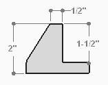 This unique floater frame for stretched canvas features a narrow, 0.5 " face that falls into a steep reverse slant toward the outer edge of the frame.  The modern style is finished in matte black.

Ideal for mounting medium to extra large, thick (1.5 " deep) gallery wrapped canvas portraits, paintings or Giclée prints. The canvas will extend slightly farther than the face of the frame. 

*Note: These solid wood, custom canvas floaters are for stretched canvas prints and paintings, and raised wood panels.