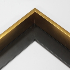 This tall bronze floater frame features a slim 3/8 " profile and a 1-3/4 " depth. The frame comes in a  metallic foil for a modern and classic finish.