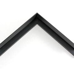 This moulding features a thin angled-profile, with straight brushed surface offering  modern look. It comes in solid black with a matte, satin finish.