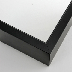 Deep 2-15/16 " shadow box in solid mars black. This molding features a small bevel around in the interior edge and has a dull satin finish.
