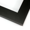This 2 " wide frame comes in a matte black finish. This sleek modern frame will add elegance to any artwork.