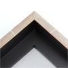 This large profile, L-shape canvas floater frame features a .75 " face and deep, 1.75 " rabbet. The brushed silver face reveals an undercoat of dark red and solid, silver horizontal lines at 3.5 " intervals. The outer drop edge in a brushed matte black.
Display your favourite gallery wrapped Giclée print or painting with authentic, fine art style. Ideal floater framing for large, 1.5 " deep canvases.
*Note: These canvas floaters are for stretched canvas prints and paintings, and raised wood panels.