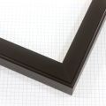 1-1/4 " Concave top - Black