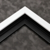 This matte white canvas floater frame features a slim, simple face. Dress it up with an old watercolor or oil painting, or keep it modern with a family photograph.
.75 "es wide: ideal for small images.