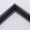 This equal stair step wood floater frame has a matte black finish. The canvas will hover neatly within the simple, modern border.
Give an authentic, fine art display to your favourite gallery wrap canvas Giclée print or oil painting. This size is ideal for .75 to 1 " deep (thin) stretched canvases.
*Note: These canvas floaters are for stretched canvas prints and paintings, and raised wood panels.