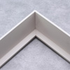 This simple, tapered edge canvas floater frame features a narrow face with a drop edge that widens internally toward the base. This style, in a modern matte white, lends a unique hovering effect to your framed canvas.
Display your favourite gallery wrapped Giclée print or painting with authentic, fine art style. These canvas floating frames are ideal for medium and large images mounted on 1,5 " deep (thick) stretcher bars.
*Note: These solid wood, custom canvas floaters are for stretched canvas prints and paintings, and raised wood panels.