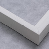 This simple, L-shape canvas floater frame features a .625 " face and deep, 1.825 " rabbet, finished with a classic matte white.
Display your favourite gallery wrapped Giclée print or painting with authentic, fine art style. Ideal for floater framing large and extra large, thick (1.5 " deep) stretched canvases.
*Note: These solid wood, custom canvas floaters are for stretched canvas prints and paintings, and raised wood panels.