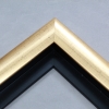 This high shine, rose gold foil floater frame features a thick curved profile. A brushed finish reveals subtle lines and faint black spattering gives an antique look - simple, yet glamorous. A 1 " rabbet gives this frame a narrow shadow-box quality.
Ideal for medium-sized and large images. Select an oil or watercolour painting, print, or abstract photograph.