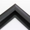 This simple, matte black frame features a thick curved profile. The slope of the face makes this a simple but glamorous selection. A 1 " rabbet gives this frame a narrow shadow-box quality.
Ideal for medium-sized and large images. Select an oil or watercolour painting, print, or grayscale photograph.
