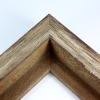 This aged medium/large barn-wood style, L-shaped canvas floater frame features a mixture of Brown & White tones of shades, and a 1-1/4 " flat face.
*Note: These solid wood, custom canvas floaters are for stretched canvas prints and paintings, and raised wood panels.