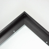 This metal canvas floater picture frame has a smooth, matte black finish and flat, narrow (.25 ") face.
Ideal for medium to large size artwork on thin (.75 " deep) stretcher bars. Border gallery wrapped Giclée canvas prints or paintings with this simple, modern frame for an authentic, fine art display.
*Note: These sturdy metal, custom canvas floaters are for stretched canvas prints and paintings, and raised wood panels.
Nielsen mf13-21 Profile