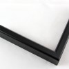 Profile 21 Matte Black color is a slightly curved top profile offering simplicity and elegance.

Profile 21 has 1-1/8 " deep sides, and will hold artwork, mats, backing, and glazing up to a total of 5/8 ". 

Nielsen Aluminum Moulding N21-50