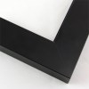 Wide 1-3/8 " metal frame. This traditional style, all black frame, has a smooth texture and dull satin finish.

Nielsen n99-21 Profile
