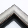 This simple but expressive floater frame features a smooth, natural wood face with a rougher, organic drop edge. The matte grey finish is overlaid with silver for an antiqued richness.
Ieal for medium and large size artworks. The natural simplicity of this countryside frame is the perfect match for nature or farmland photographs or oil paintings.