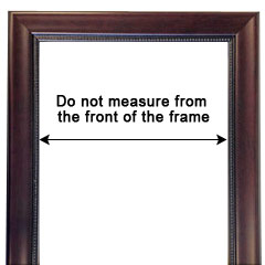 The wrong way to determine a picture frame's size