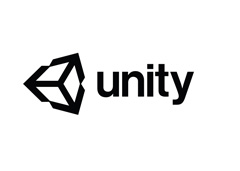 UNITY Logo, real-time development platform.